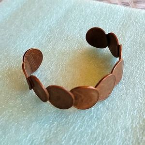 Open Cuff Jefferson Pennies Bracelet